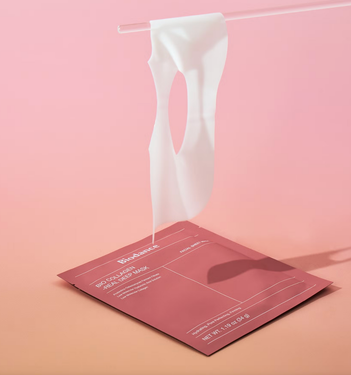 Biodance Bio Collagen Real Deep Mask in use - plumping and firming K-Beauty face mask