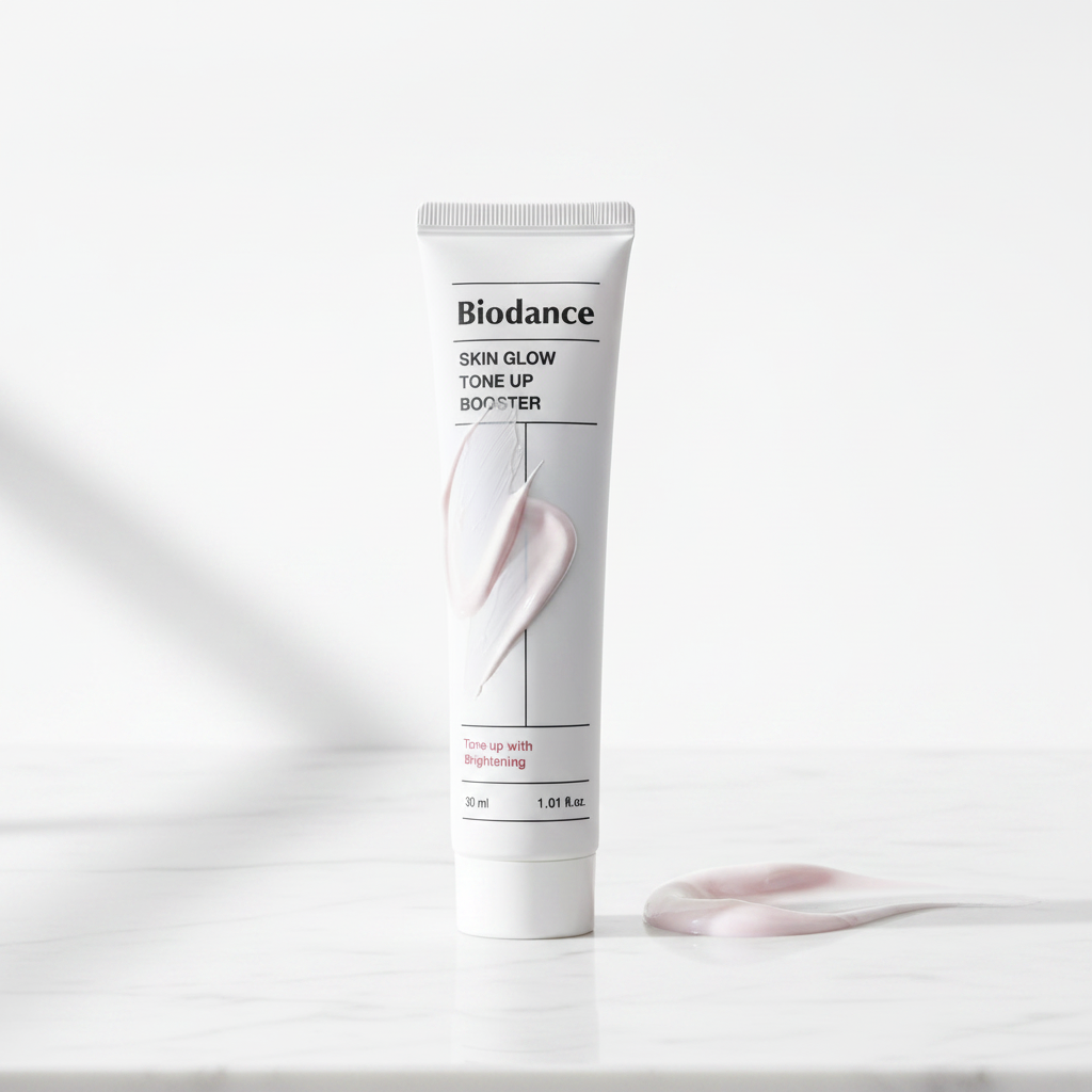 Biodance Skin Glow Tone Up Booster SPF50+ PA++++ 30ml tube - K-Beauty tinted sunscreen 