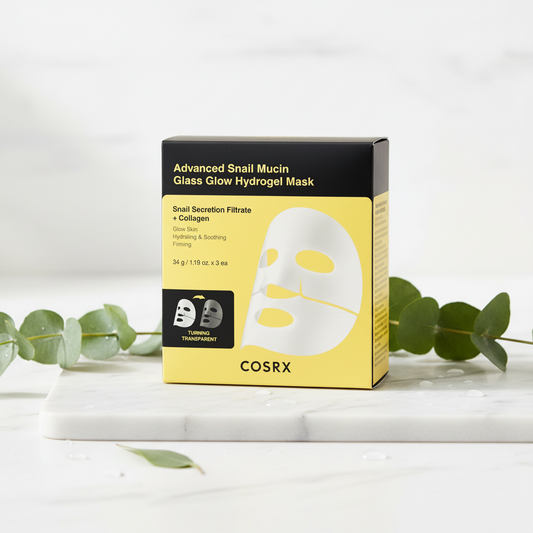COSRX Advanced Snail Mucin Hydrogel Mask 34g – K-Beauty sheet mask for deep hydration and skin repair, available in Australia