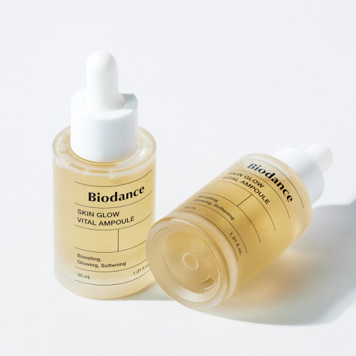 Biodance Skin Glow Vital Ampoule packaging detail - triple-action soothing and hydrating ampoule"