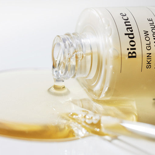 Biodance Skin Glow Vital Ampoule packaging detail - triple-action soothing and hydrating ampoule