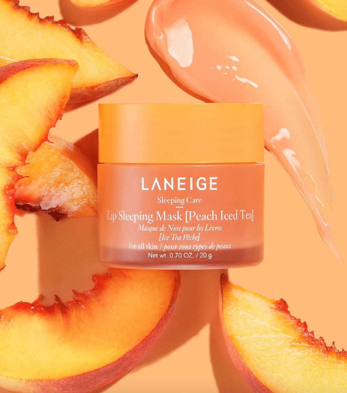 Laneige Lip Sleeping Mask Peach Iced Tea 20ml — K-beauty overnight lip mask Australia