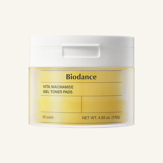 Biodance Vita Niacinamide Gel Toner Pads 140g 60 pads - K-Beauty brightening toner pads 