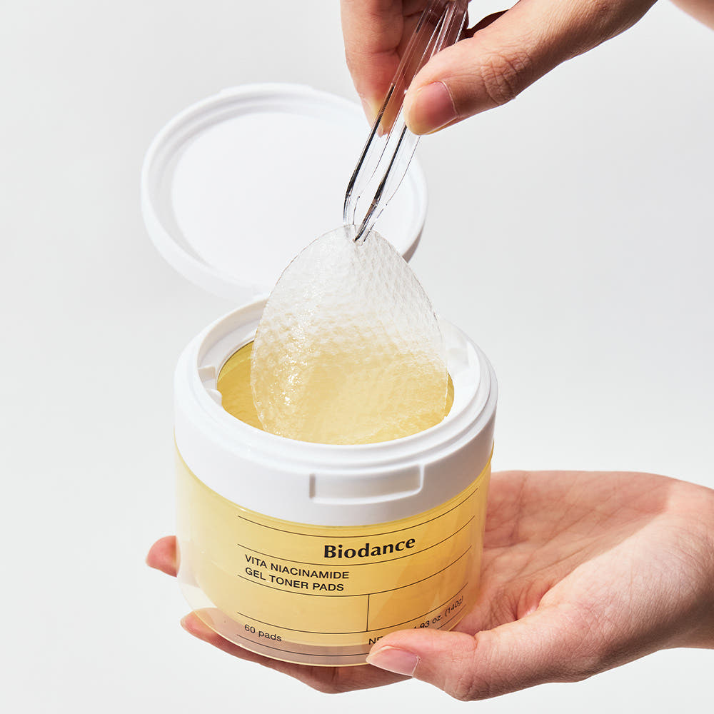 Biodance Vita Niacinamide Gel Toner Pads 140g 60 pads - K-Beauty brightening toner pads 