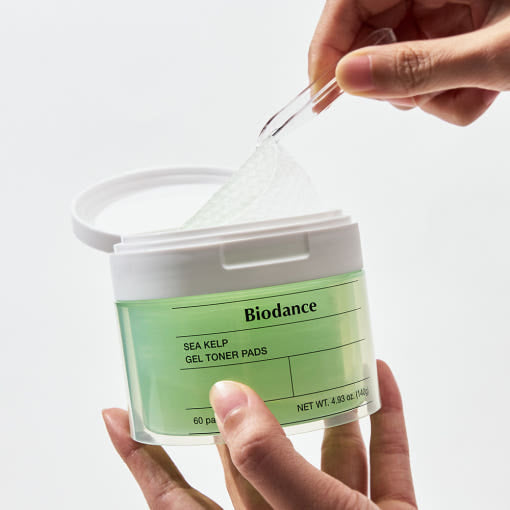 Biodance Sea Kelp Gel Toner Pads 140g 60 pads - K-Beauty oily skin toner pads 