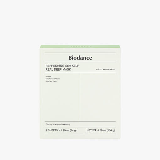 Biodance Refreshing Sea Kelp Real Deep Mask 4 sheets pack - K-Beauty oily skin sheet mask