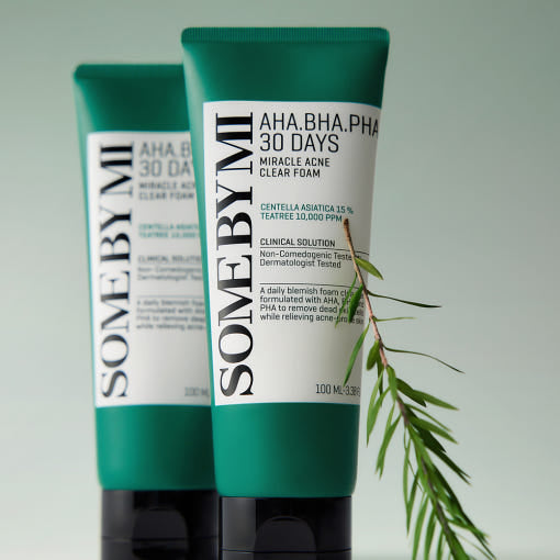 Some By Mi AHA BHA PHA 30 Days Miracle Acne Clear Foam Cleanser 100ml — K-beauty cleanser Australia